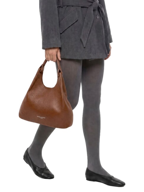 DUA Sac bandouli&egrave;re, en cuir noix - Sacs pour Femme