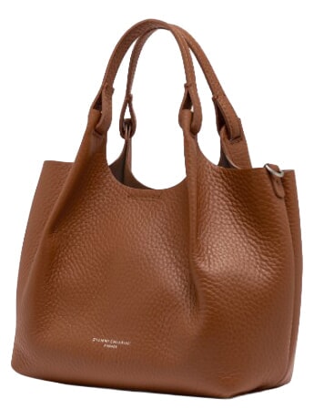 DUA Sac bandouli&egrave;re, en cuir noix - Sacs pour Femme