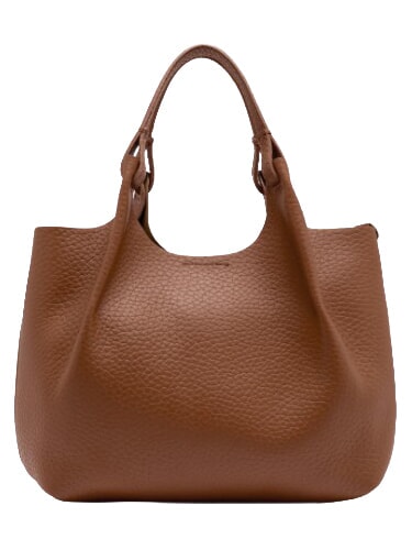 DUA Sac bandouli&egrave;re, en cuir noix - Sacs pour Femme