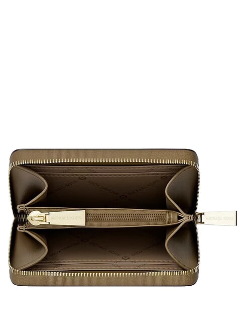 JET SET Porte-cartes en cuir avec porte-monnaie loden - Portefeuilles Femme