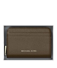 MICHAEL KORS JET SET Porte-cartes en cuir avec porte-monnaie loden - Portefeuilles Femme - 4