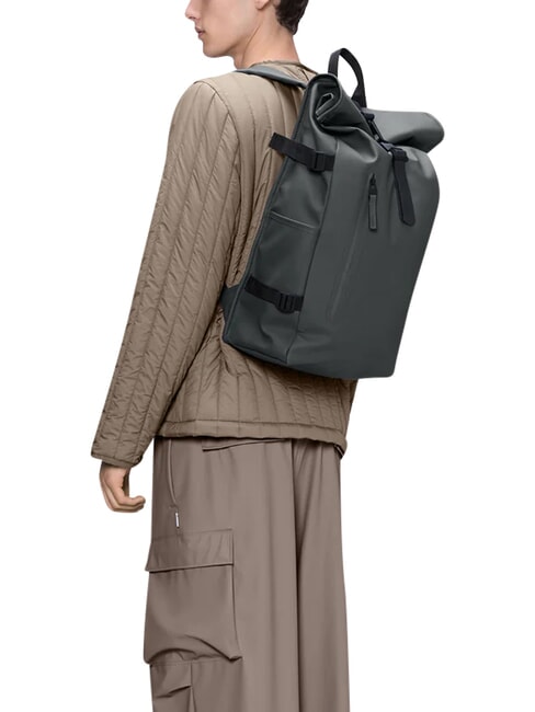 ROLLTOP RUCKSACK Sac &agrave; dos gris fonc&eacute; - Sacs &agrave; dos pour l'&Eacute;cole & les Loisirs