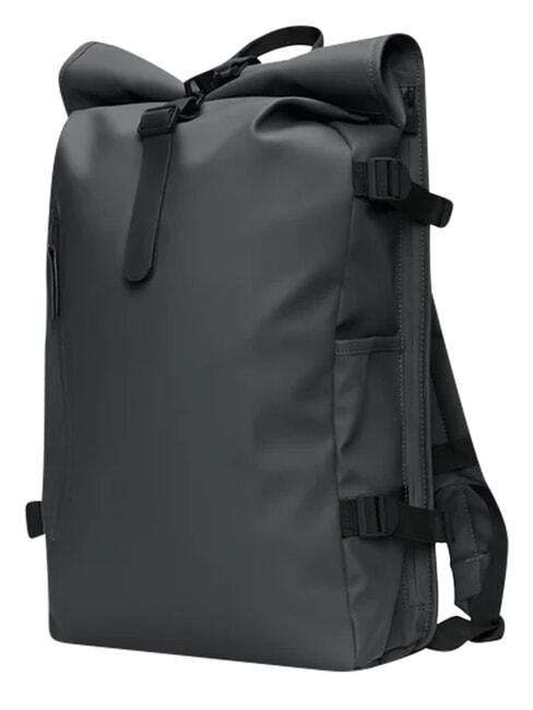 ROLLTOP RUCKSACK Sac &agrave; dos gris fonc&eacute; - Sacs &agrave; dos pour l'&Eacute;cole & les Loisirs