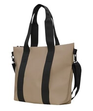 RAINS TOTE BAG MINI Sac &eacute;tanche beige - Sacs pour Femme - 3
