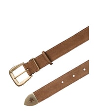 CALVIN KLEIN HW END TIP ceinture en cuir su&eacute;d&eacute; argent d&eacute;licieux/antique - Ceintures - 3