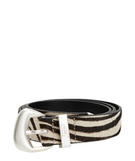 TOMMY HILFIGER TJW ZEBRA ceinture en peau de poney - Ceintures
