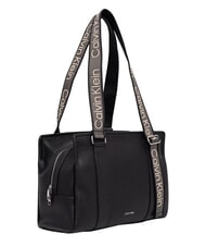 CALVIN KLEIN WEBBING sac bandouli&egrave;re sur noir - Sacs pour Femme - 2