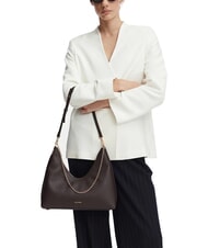 CALVIN KLEIN EMBLEM HW sac bandouli&egrave;re argent d&eacute;licieux/antique - Sacs pour Femme - 2