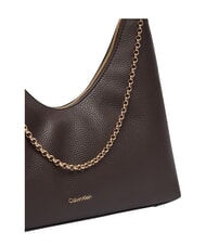 CALVIN KLEIN EMBLEM HW sac bandouli&egrave;re argent d&eacute;licieux/antique - Sacs pour Femme - 5
