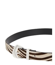 TOMMY HILFIGER TJW ZEBRA ceinture en peau de poney papier journal - Ceintures - 4