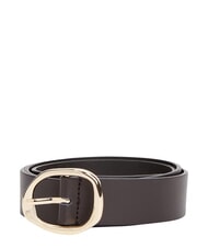 TOMMY HILFIGER TH SCULPT ceinture en cuir fondant brun - Ceintures - 3