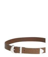 TOMMY HILFIGER TJW SEASONAL COOL ceinture en cuir kaki fonc&eacute; des hauts plateaux - Ceintures - 3