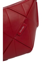 CALVIN KLEIN WOVEN sac bandouli&egrave;re vin de Bordeaux - Sacs pour Femme - 4