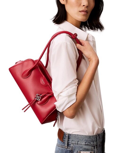 EMBOSSED LOGO BUSINE sac bandouli&egrave;re vin de Bordeaux - Sacs pour Femme