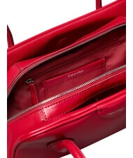 CALVIN KLEIN EMBOSSED LOGO BUSINE sac bandouli&egrave;re vin de Bordeaux - Sacs pour Femme - 4