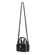 CALVIN KLEIN CONTRAST CK Mini sac &agrave; main avec bandouli&egrave;re sur noir - Sacs pour Femme - 4