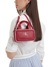 CALVIN KLEIN CONTRAST CK Mini sac &agrave; main avec bandouli&egrave;re vin de Bordeaux - Sacs pour Femme - 2