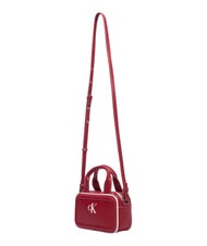 CALVIN KLEIN CONTRAST CK Mini sac &agrave; main avec bandouli&egrave;re vin de Bordeaux - Sacs pour Femme - 4