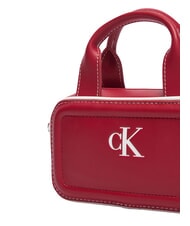 CALVIN KLEIN CONTRAST CK Mini sac &agrave; main avec bandouli&egrave;re vin de Bordeaux - Sacs pour Femme - 5