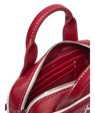 CALVIN KLEIN CONTRAST CK Mini sac &agrave; main avec bandouli&egrave;re vin de Bordeaux - Sacs pour Femme - 6