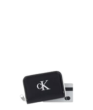 CALVIN KLEIN CONTRAST CK Petit portefeuille sur noir - Portefeuilles Femme - 3