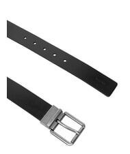 CALVIN KLEIN CASUAL ROLLER Ceinture r&eacute;versible en cuir noir/ck brun fonc&eacute;/antique s - Ceintures - 4