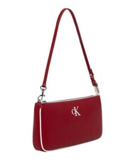 CALVIN KLEIN CONTRAST CK sac bandouli&egrave;re vin de Bordeaux - Sacs pour Femme - 2