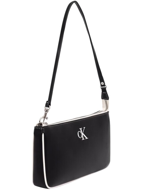 CONTRAST CK sac bandouli&egrave;re sur noir - Sacs pour Femme
