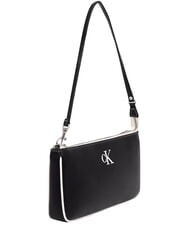 CALVIN KLEIN CONTRAST CK sac bandouli&egrave;re sur noir - Sacs pour Femme - 2