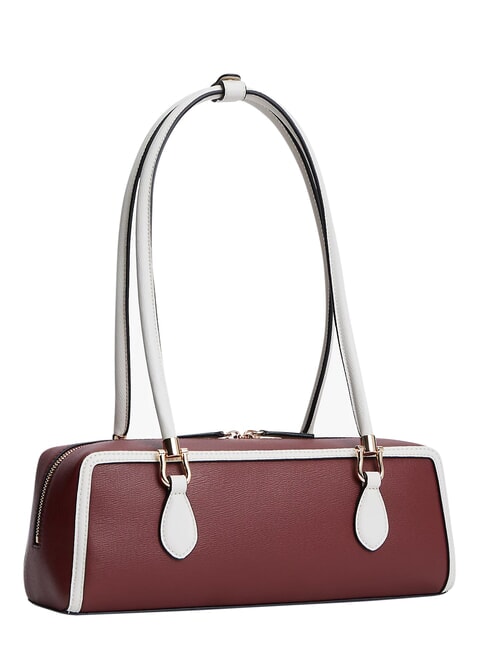 TH GRACE sac bandouli&egrave;re velours bordeaux - Sacs pour Femme