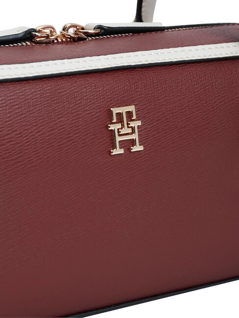 TH GRACE sac bandouli&egrave;re velours bordeaux - Sacs pour Femme