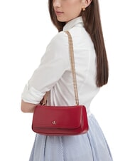 CALVIN KLEIN CK CONVERTIBLE sac bandouli&egrave;re vin de Bordeaux - Sacs pour Femme - 2