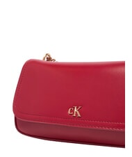 CALVIN KLEIN CK CONVERTIBLE sac bandouli&egrave;re vin de Bordeaux - Sacs pour Femme - 5