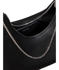 CALVIN KLEIN EMBLEM HW sac bandouli&egrave;re sur noir - Sacs pour Femme - 4
