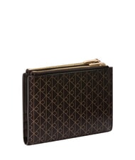 CALVIN KLEIN EMBLEM AOP portefeuille &agrave; double fermeture &eacute;clair - Portefeuilles Femme
