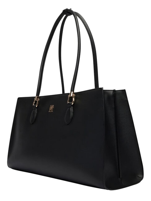 TH GRACE Sac cabas &agrave; bandouli&egrave;re le noir - Sacs pour Femme