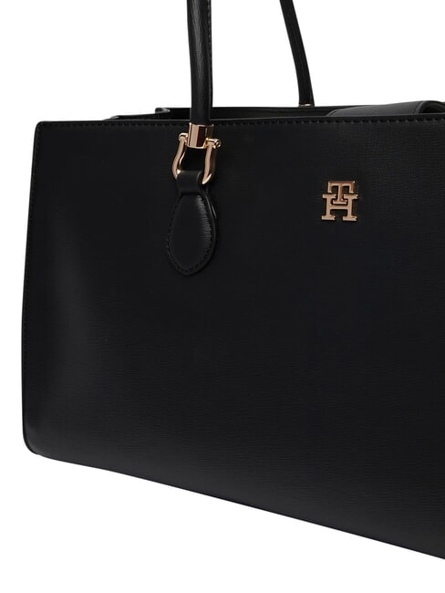 TH GRACE Sac cabas &agrave; bandouli&egrave;re le noir - Sacs pour Femme