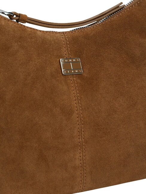TJW SLOUCHY Sac bandouli&egrave;re en cuir su&eacute;d&eacute; kaki fonc&eacute; des hauts plateaux - Sacs pour Femme
