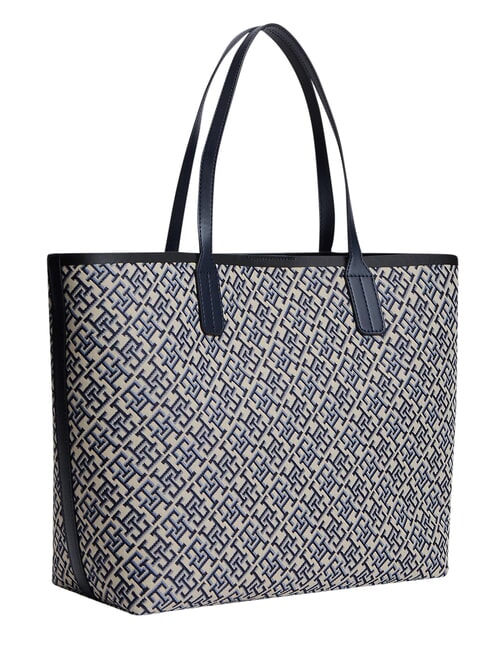 TH ICON sac &agrave; bandouli&egrave;re bleu mono - Sacs pour Femme