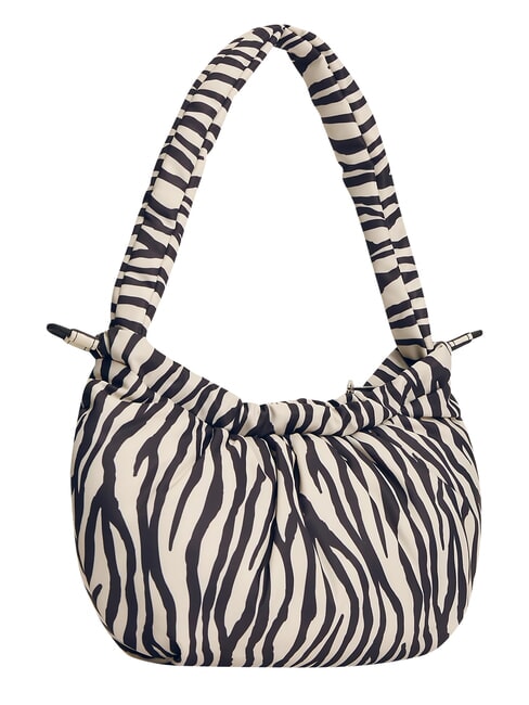 TJW ICON sac bandouli&egrave;re papier journal &agrave; imprim&eacute; z&egrave;bre - Sacs pour Femme