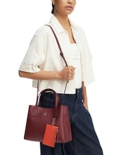 TOMMY HILFIGER TH ICON Sac &agrave; main avec bandouli&egrave;re velours bordeaux - Sacs pour Femme - 2