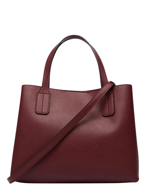 TH ICON Sac &agrave; main avec bandouli&egrave;re velours bordeaux - Sacs pour Femme