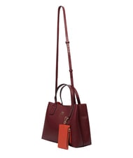 TOMMY HILFIGER TH ICON Sac &agrave; main avec bandouli&egrave;re velours bordeaux - Sacs pour Femme - 6