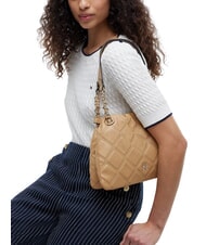 TOMMY HILFIGER TH FEMININE Sac bandouli&egrave;re matelass&eacute; kaki classique - Sacs pour Femme - 2
