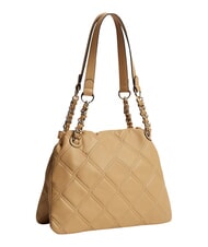 TOMMY HILFIGER TH FEMININE Sac bandouli&egrave;re matelass&eacute; kaki classique - Sacs pour Femme - 3