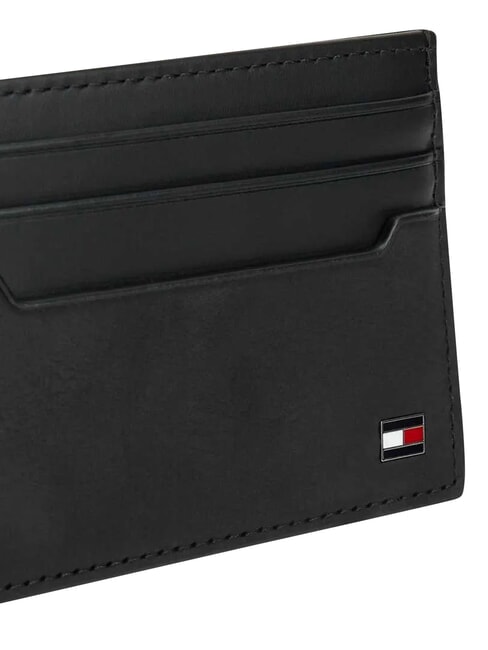 TH SOHO porte-cartes en cuir plat le noir - Portefeuilles Homme