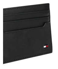 TOMMY HILFIGER TH SOHO porte-cartes en cuir plat le noir - Portefeuilles Homme - 4
