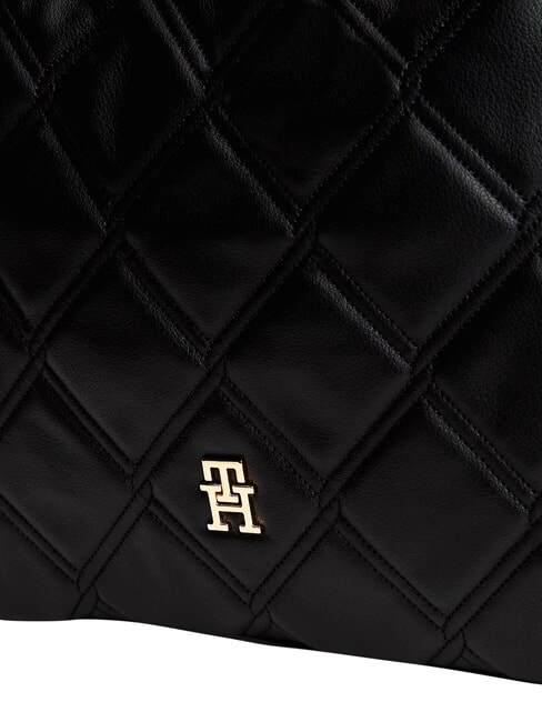 TH FEMININE Sac bandouli&egrave;re matelass&eacute; le noir - Sacs pour Femme