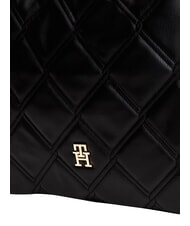 TOMMY HILFIGER TH FEMININE Sac bandouli&egrave;re matelass&eacute; le noir - Sacs pour Femme - 5
