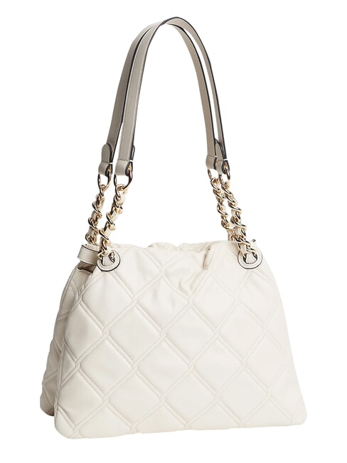 TH FEMININE Sac bandouli&egrave;re matelass&eacute; cr&egrave;me douce - Sacs pour Femme